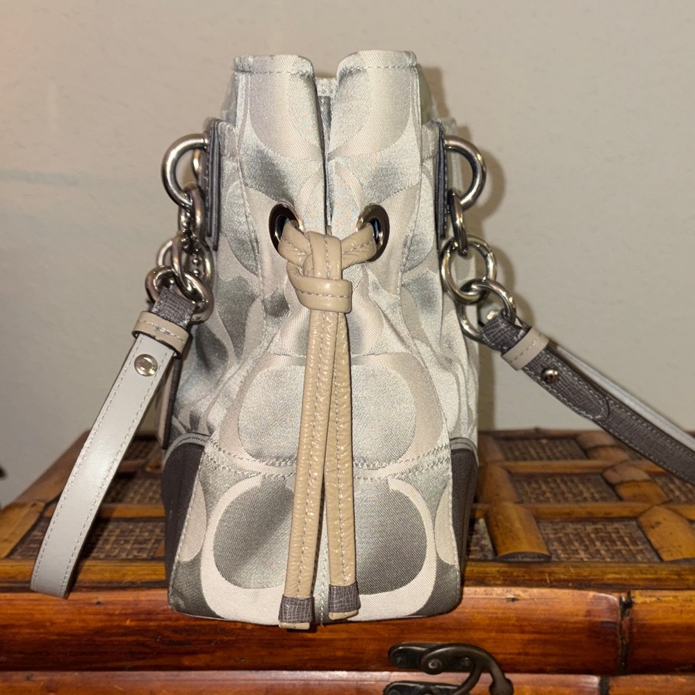 Coach Y2K Gray And Metallic Colette Shoulder Bag - Picture 5 of 14